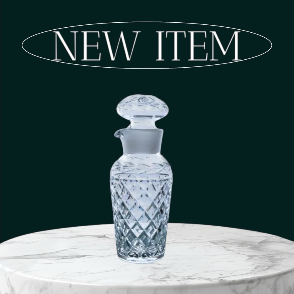 Waterford Cut Crystal Glandore Cocktail Mixer/Decanter 10”Tall - Picture 1 of 4